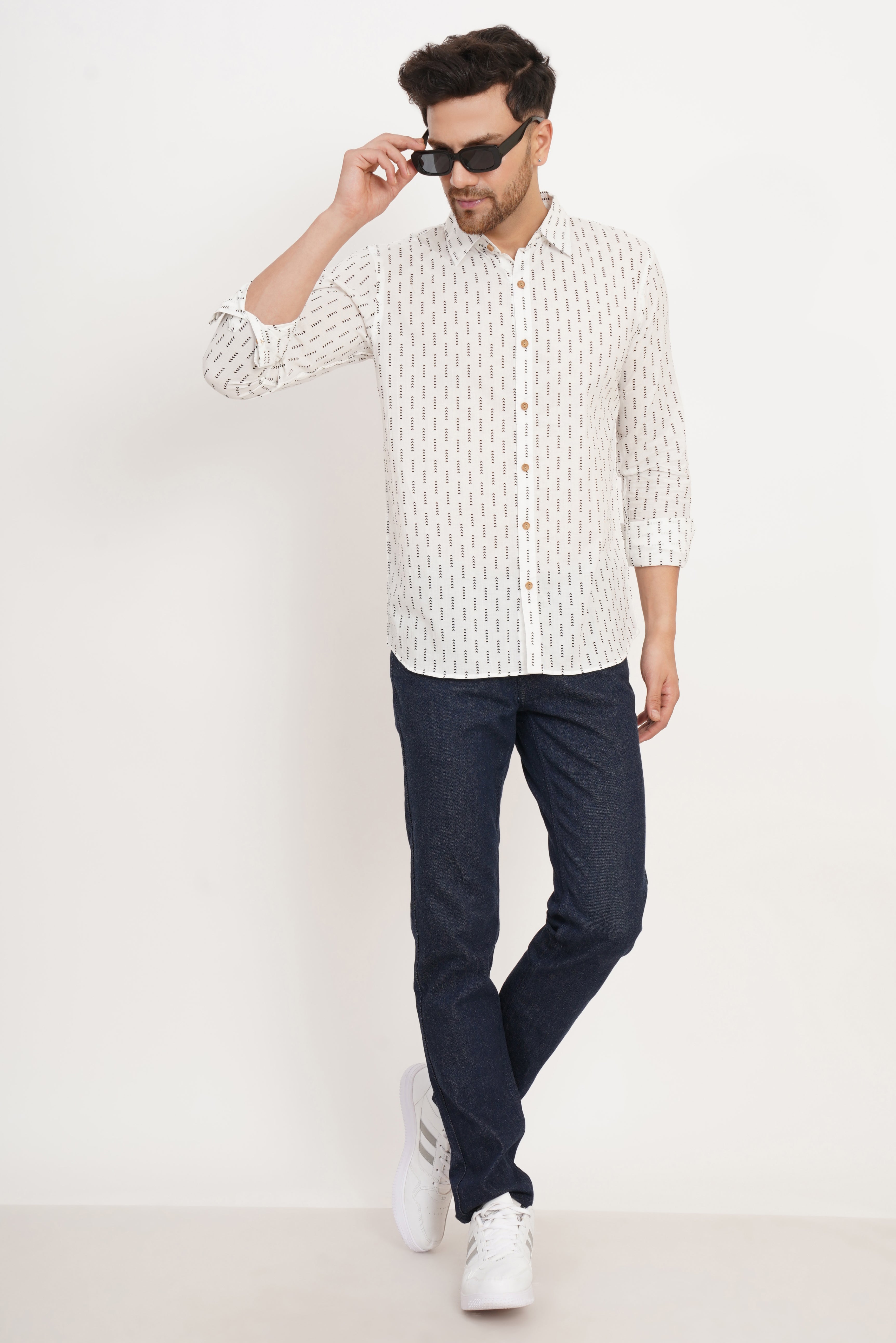 Chemise de travail classique en coton Jaipuri pour homme