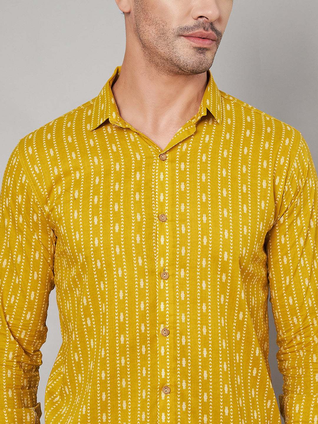 Classic Jaipuri Cotton Full Sleeves Shirt for Men