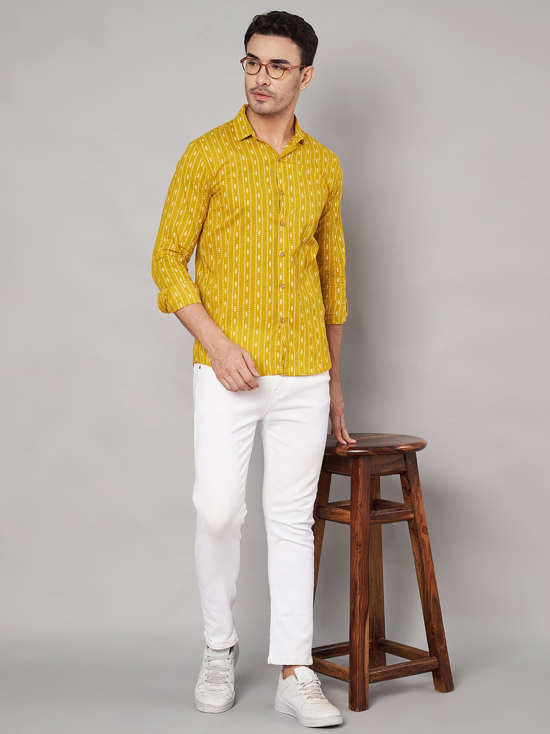 Classic Jaipuri Cotton Full Sleeves Shirt for Men