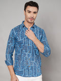 Soft Jaipuri Cotton Casual Shirt With Full Sleeves For Men by COTLAND