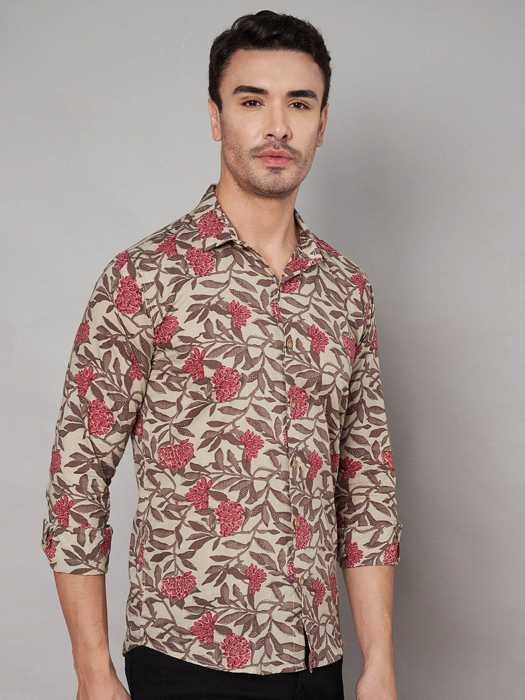 Traditional Jaipur Design Cotton Shirt for Men