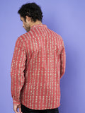 Designer-Hemd aus Jaipuri-Baumwolle mit langen Ärmeln für Herren