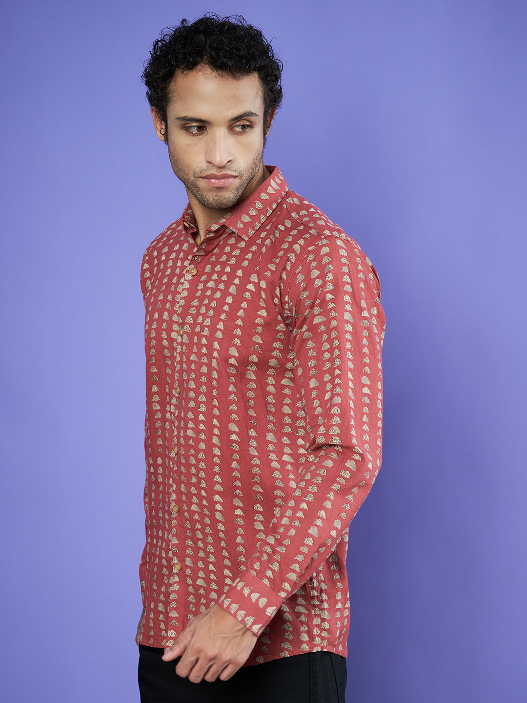 Designer Full Sleeves Jaipuri Cotton Shirt for Men