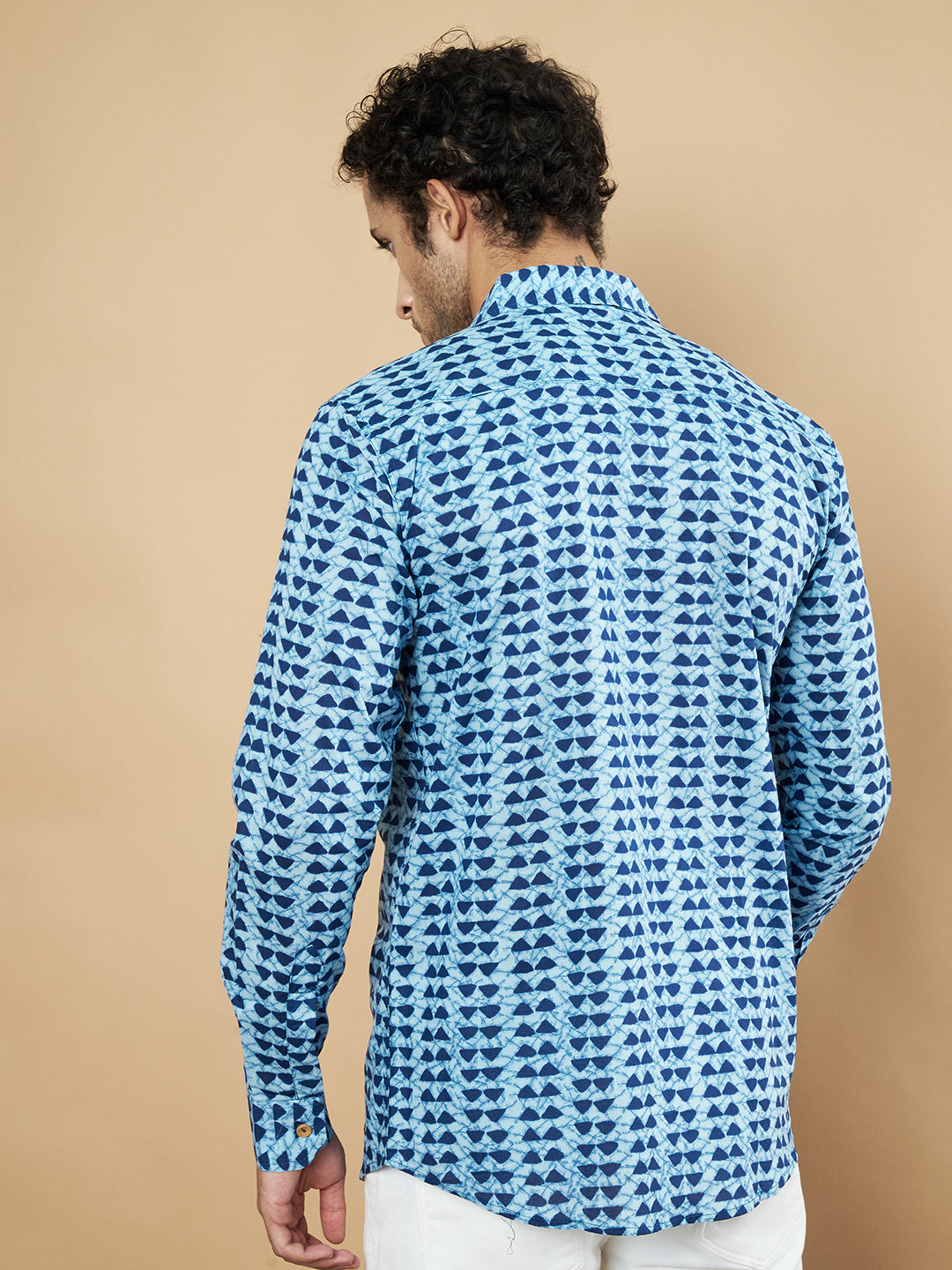 Atmungsaktives Langarmhemd aus Baumwolle für Herren