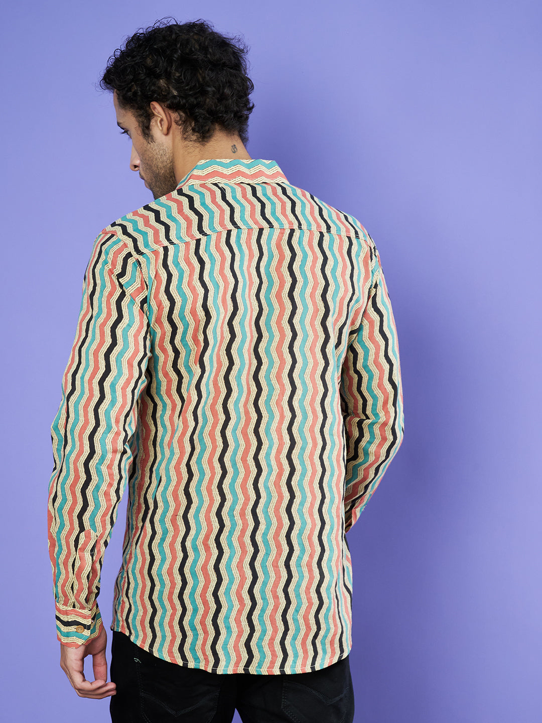 Handcrafted Jaipuri Cotton Full Sleeves Shirt for Men