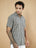 Pure Cotton Black and White Geometric Half Sleeves Shirt for Men