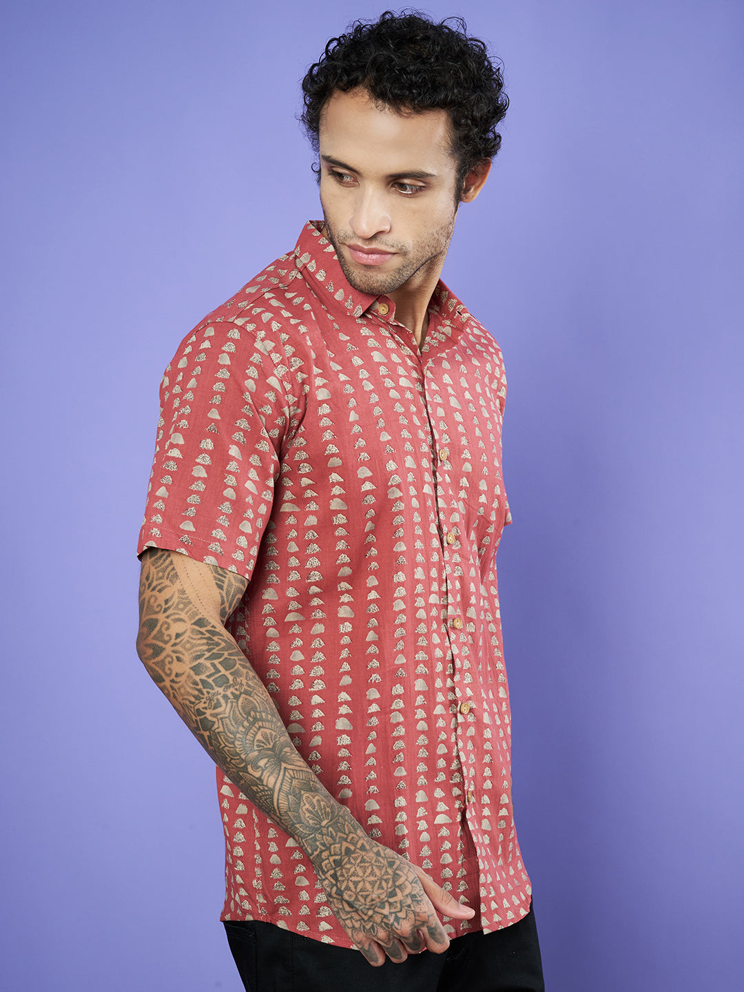 Jaipuri Cotton Half Sleeves Shirt for Men – Elegant Prints