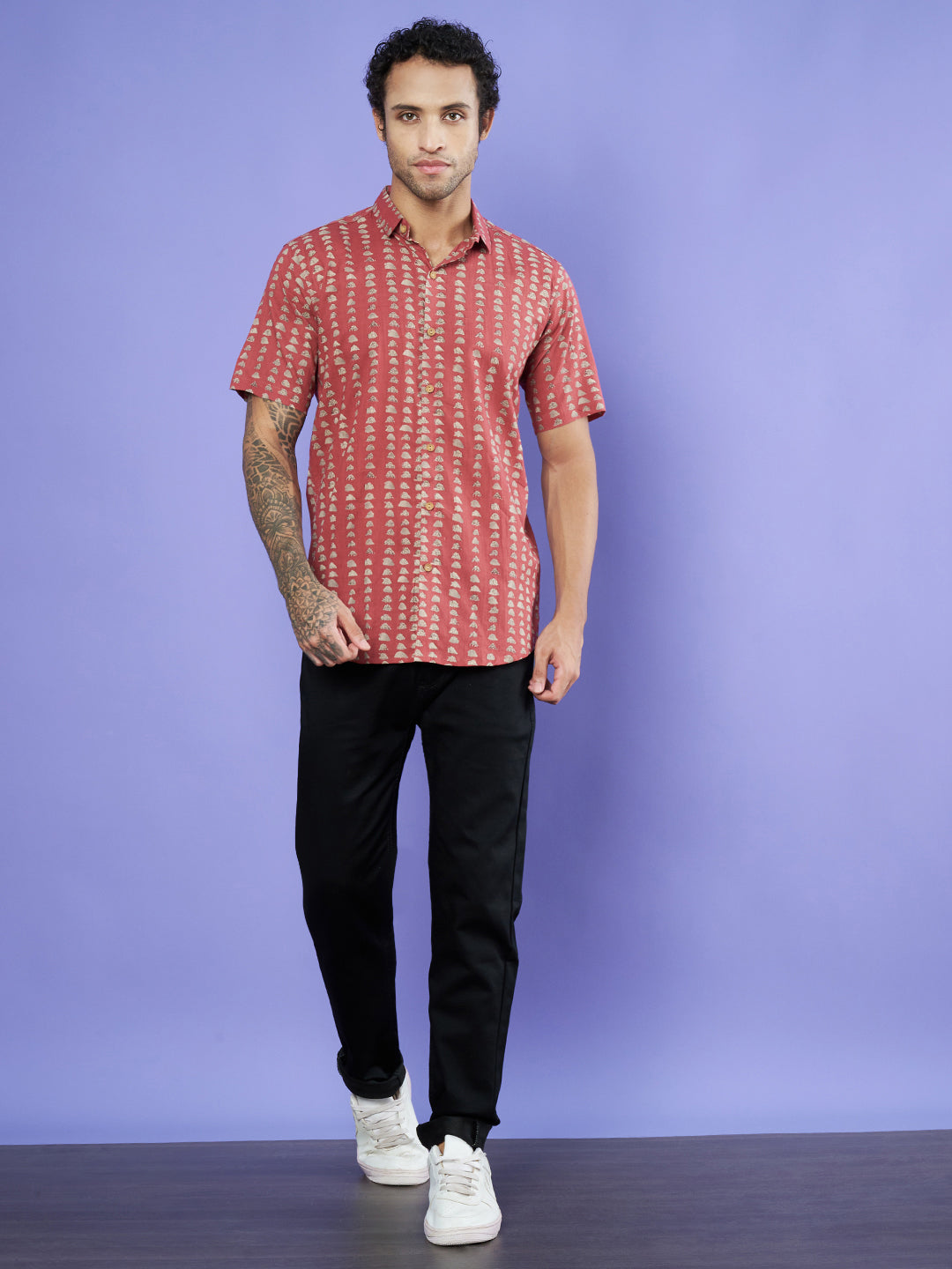 Jaipuri Cotton Half Sleeves Shirt for Men – Elegant Prints