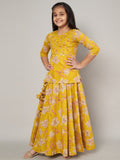 Festive Wear Kurti Top with Skirt for Girls