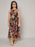 Festlicher Lehenga Choli aus reiner Baumwolle mit Quasten für Mädchen