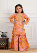 Jaipuri Cotton Kurti and Sharara Set for Girls