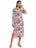 White Traditional Jaipuri Straight Kurta For Women