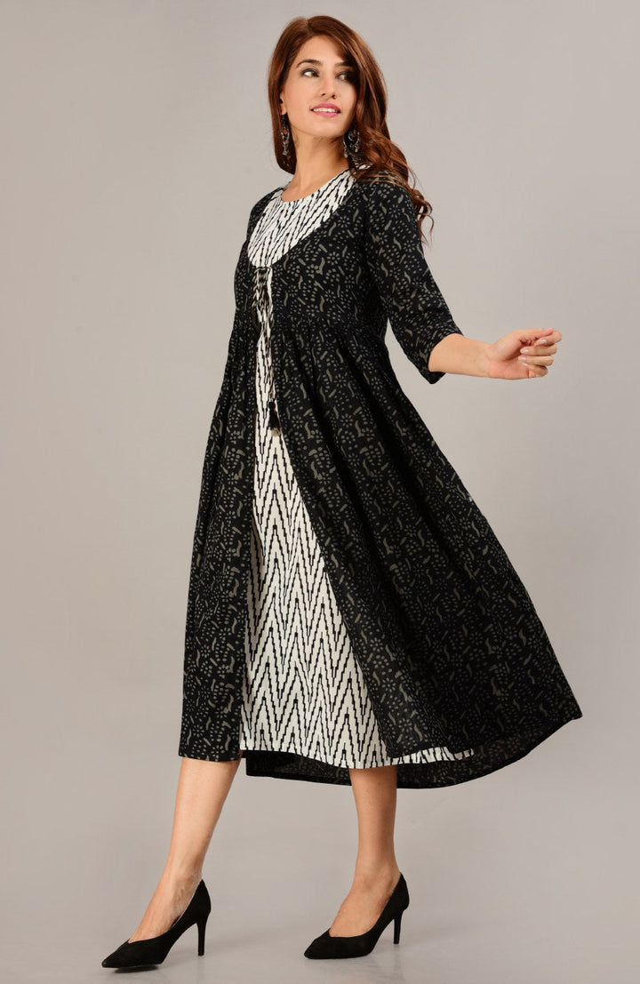 Boho-Chic-Kaftan-Oberteil aus Baumwolle für Damen