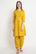 Mustard Yellow Pure Cotton Floral Printed Kurta Salwar Set for Women