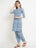 Indigo Bloom Salwar Kurta Set for Women