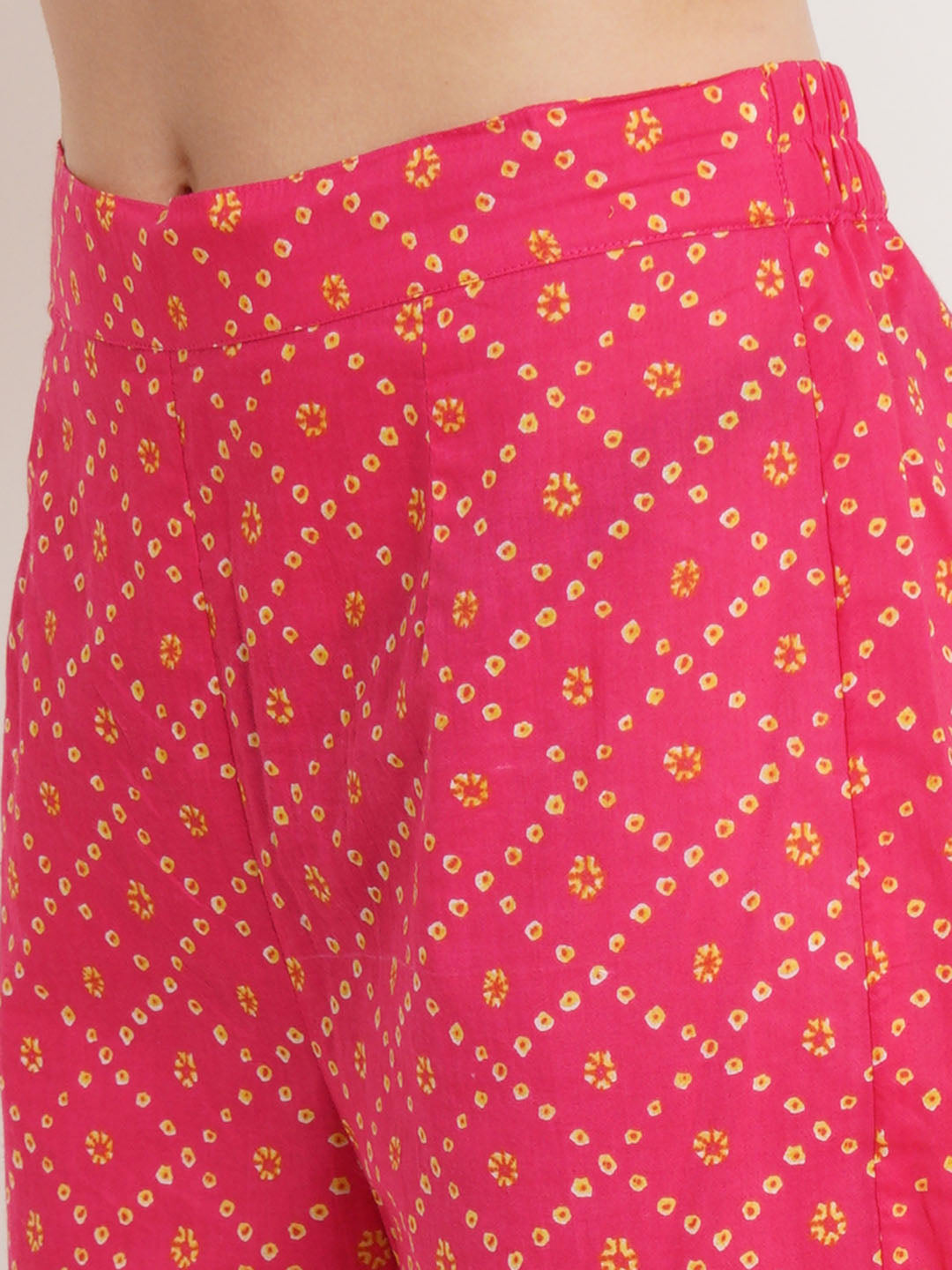 Banhej Print Cotton Kurta and Pants Set for Women