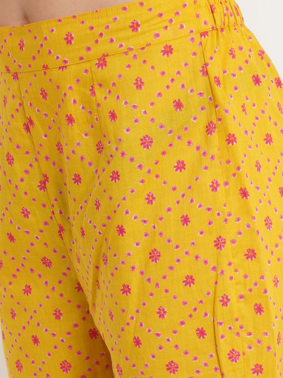 Banhej Print Cotton Kurta and Pants Set for Women