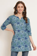 Kurti court à fleurs élégant pour femmes