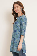 Kurti court à fleurs élégant pour femmes