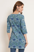 Kurti court à fleurs élégant pour femmes