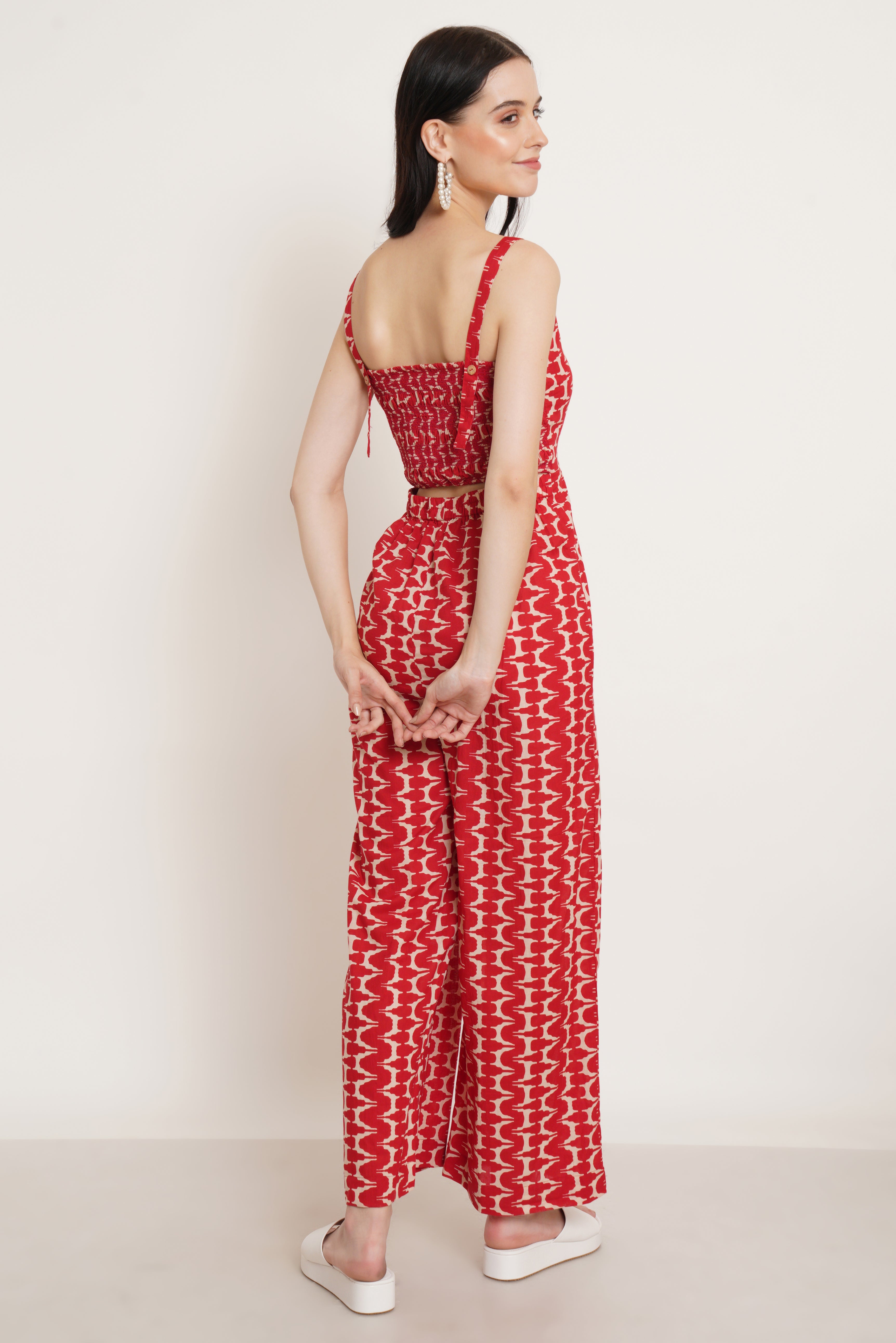 Träger-Jumpsuit aus Baumwolle für Damen