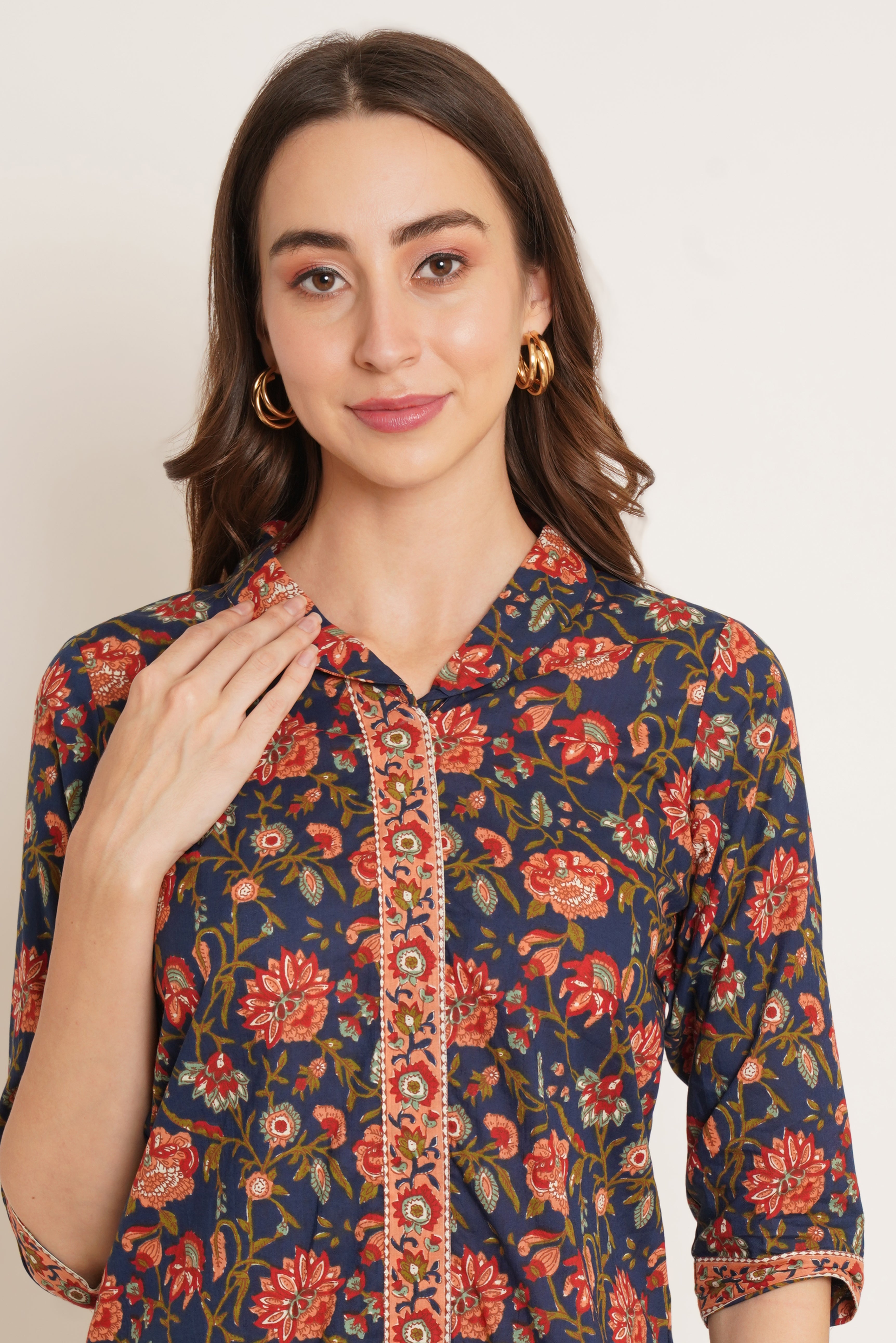 Traditional Jaipuri Kurti Style Top For Women