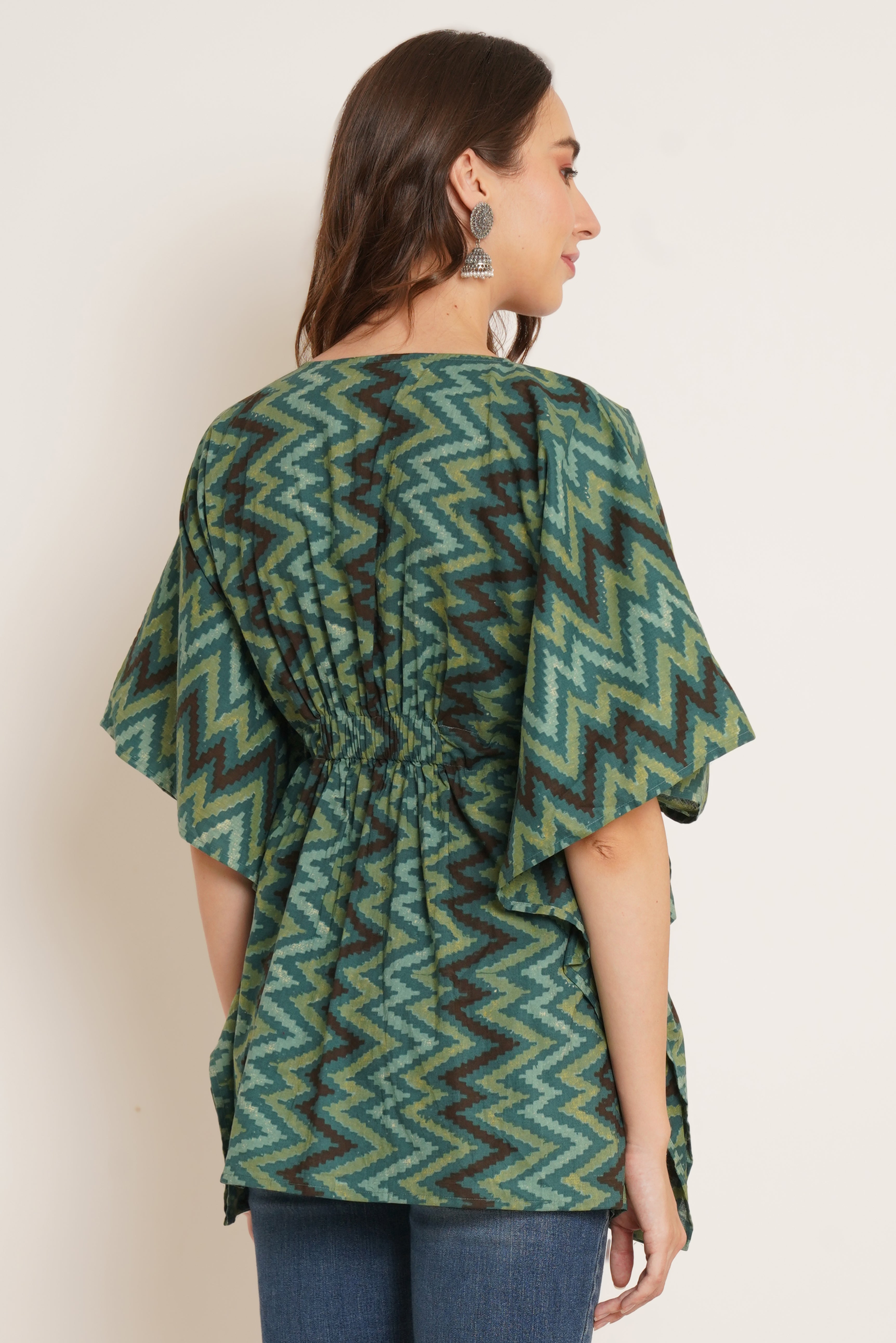 Boho Chic Cotton Kaftan Top For Women