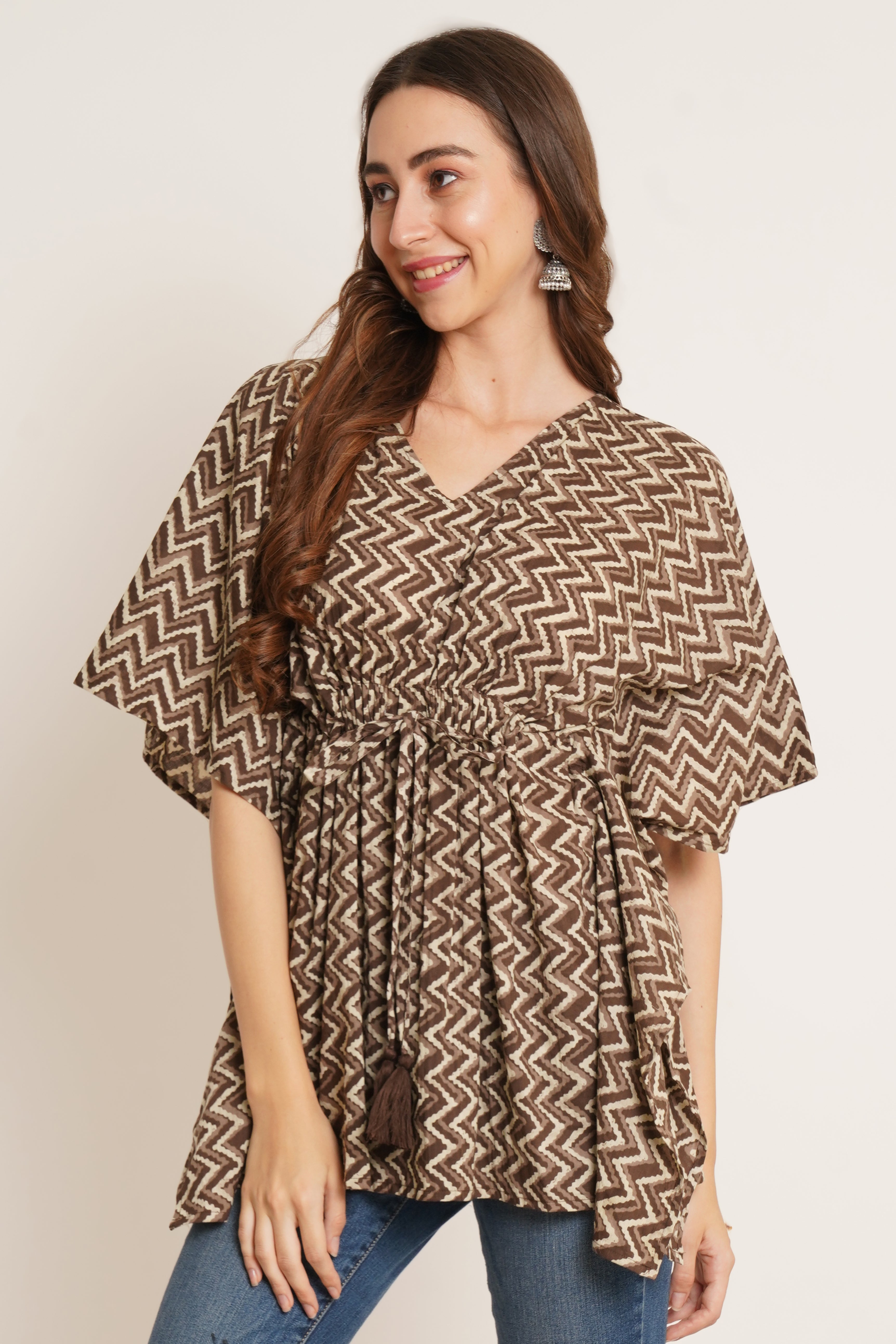 Handcrafted Jaipuri Cotton Kaftan for Women