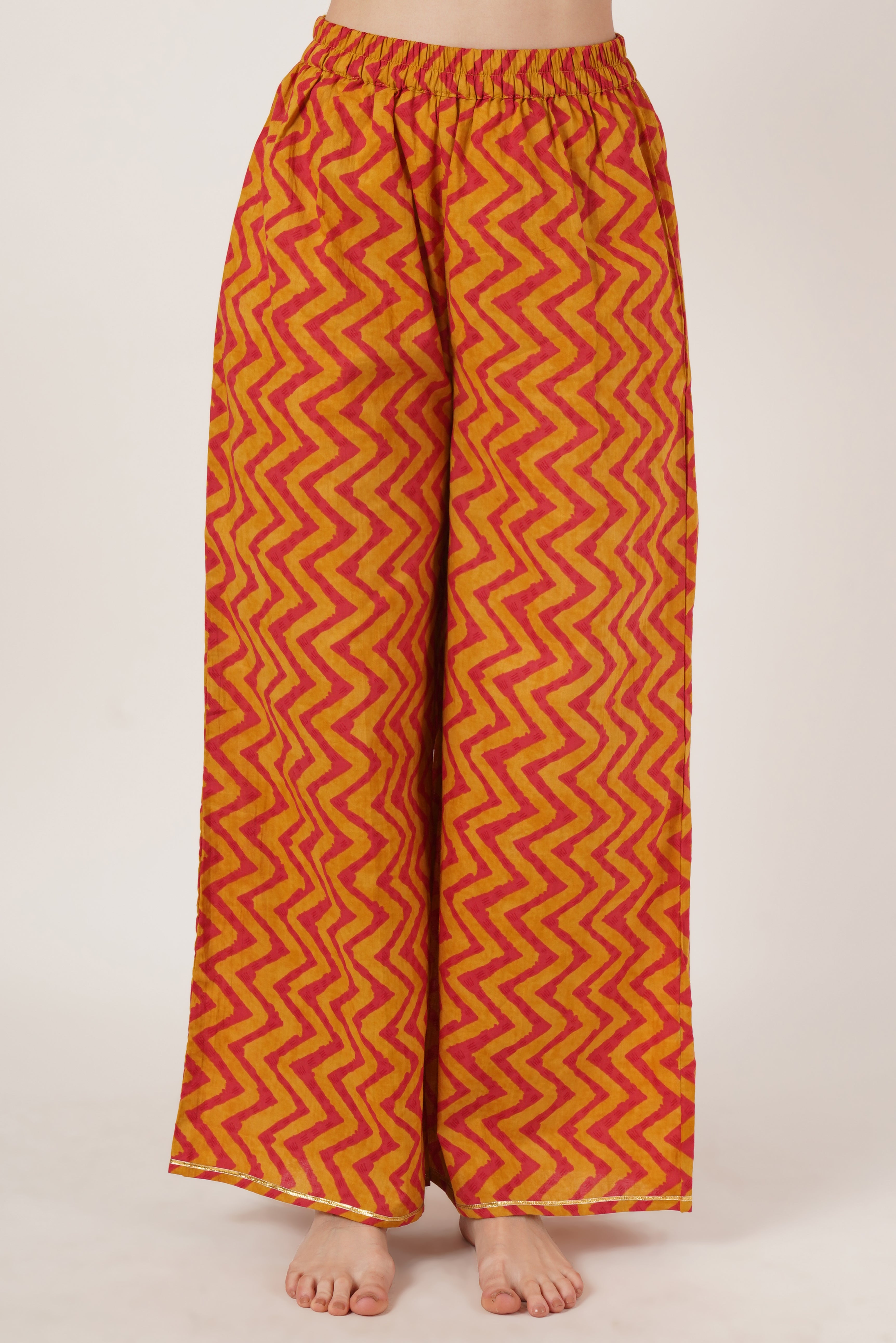 Ensemble Palazzo Kurta festif du créateur Jaipuri pour femmes