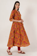 Royal Rajasthani Heritage Angrakha Kurta for Women by COTLAND - view 2