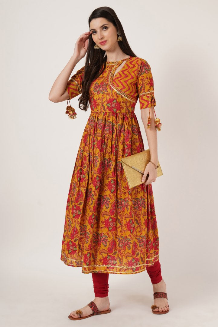 Rajasthan Legacy Cotton Ethnic Kurta for Women