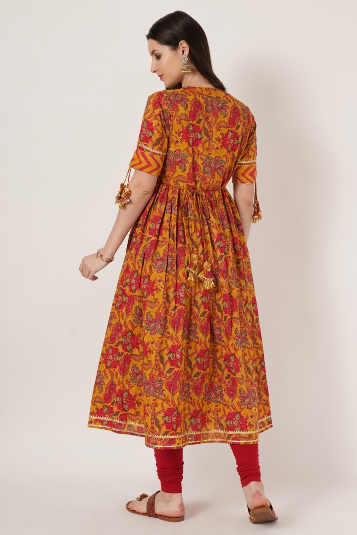 Rajasthan Legacy Cotton Ethnic Kurta for Women