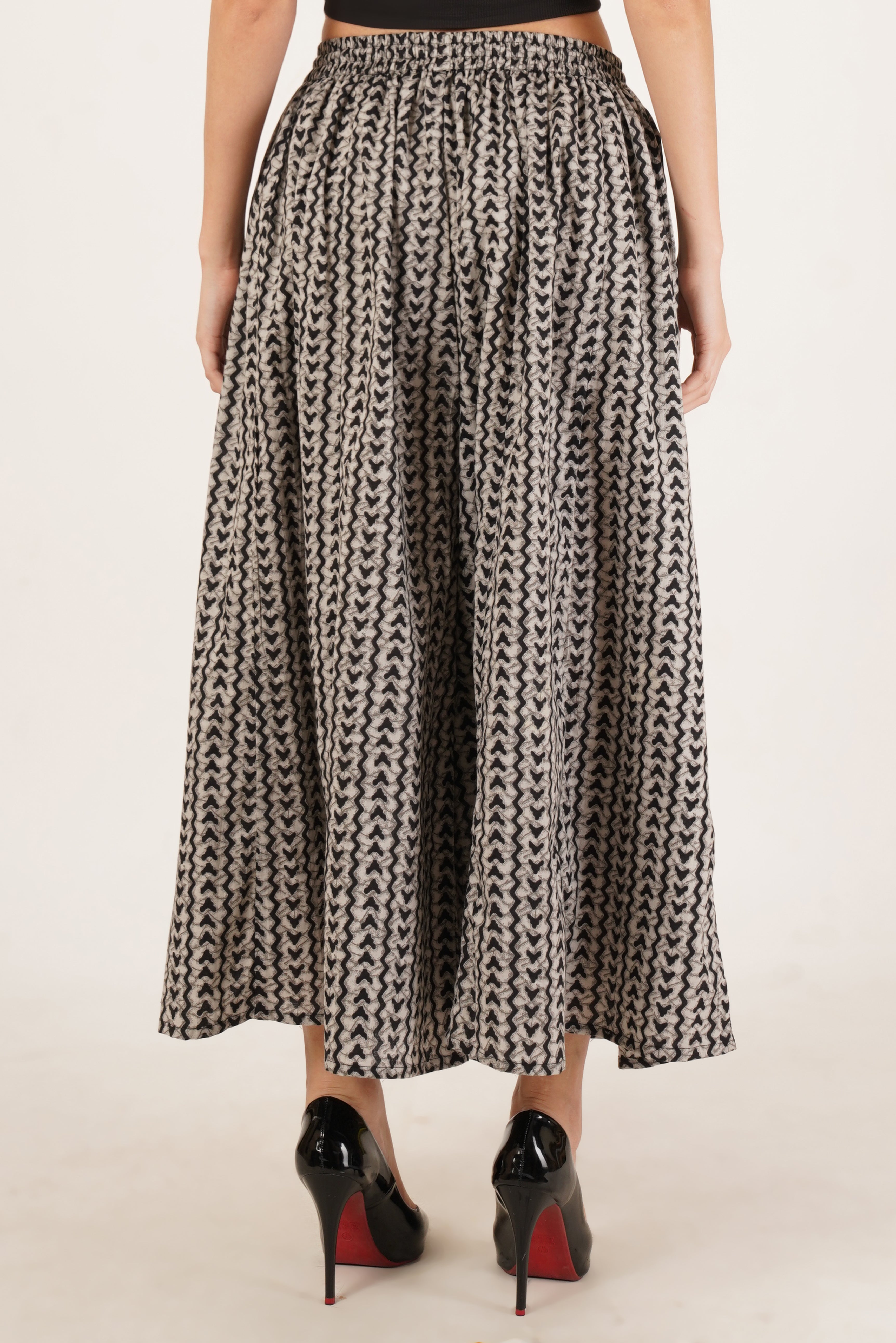 Boho-Chic Flared Cotton Palazzo for Women