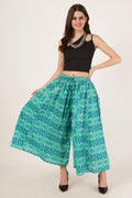 Pantalon évasé à motifs abstraits pour femme