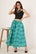 Flared Palazzo in Abstract Pattern for Women