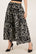 Monochrome Abstract Pattern Flared Palazzo for Women