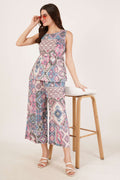 Aztec Print Relaxed Cotton Co-Ord Set For Women
