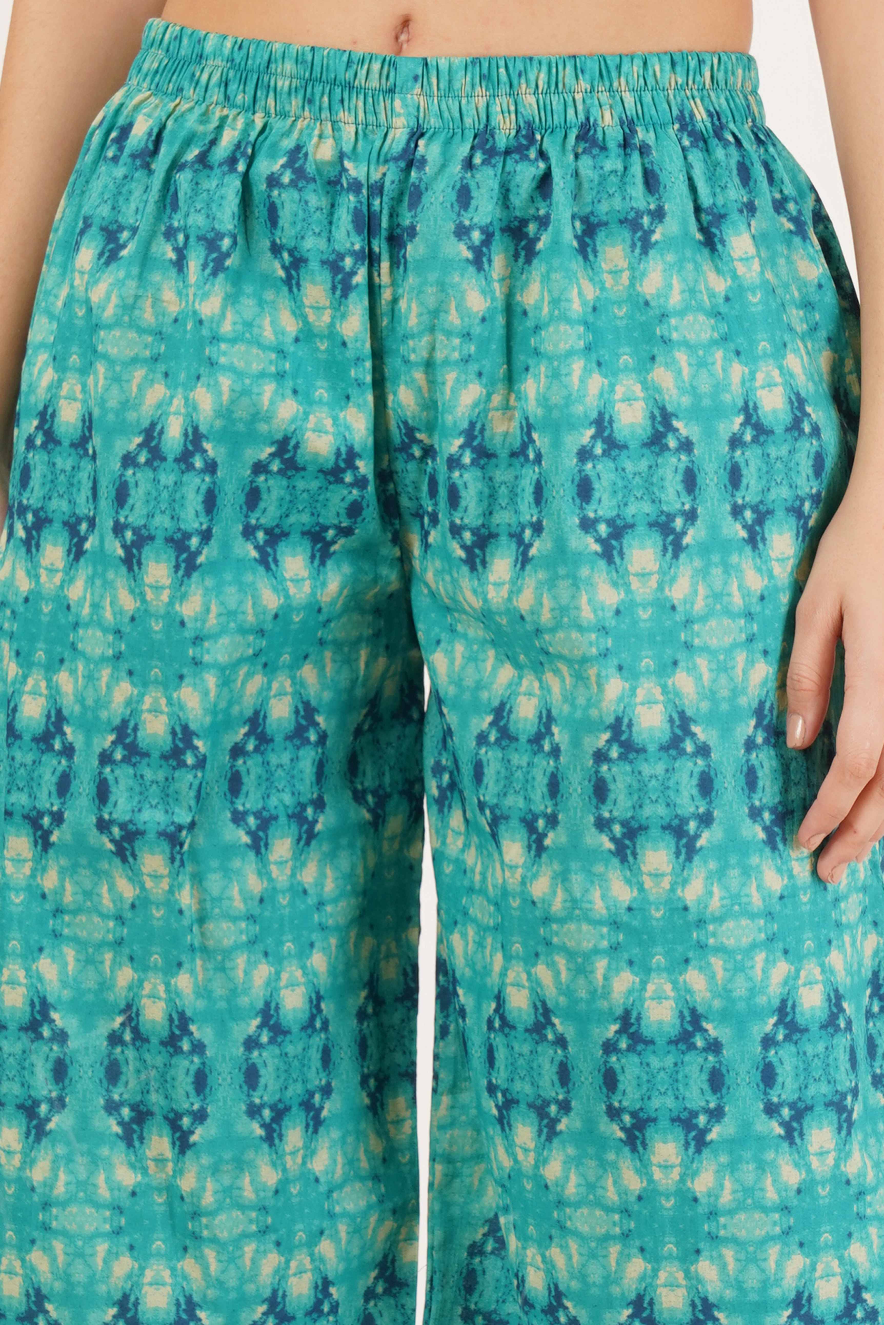 Kurti décontracté en coton imprimé Doodle pour femmes