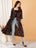 Black and Red Ethnic Shrug For Women