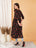 Black and Red Ethnic Shrug For Women