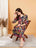 Pre-Shrunk Cotton Multicolor Fit and Flare Dress For Women