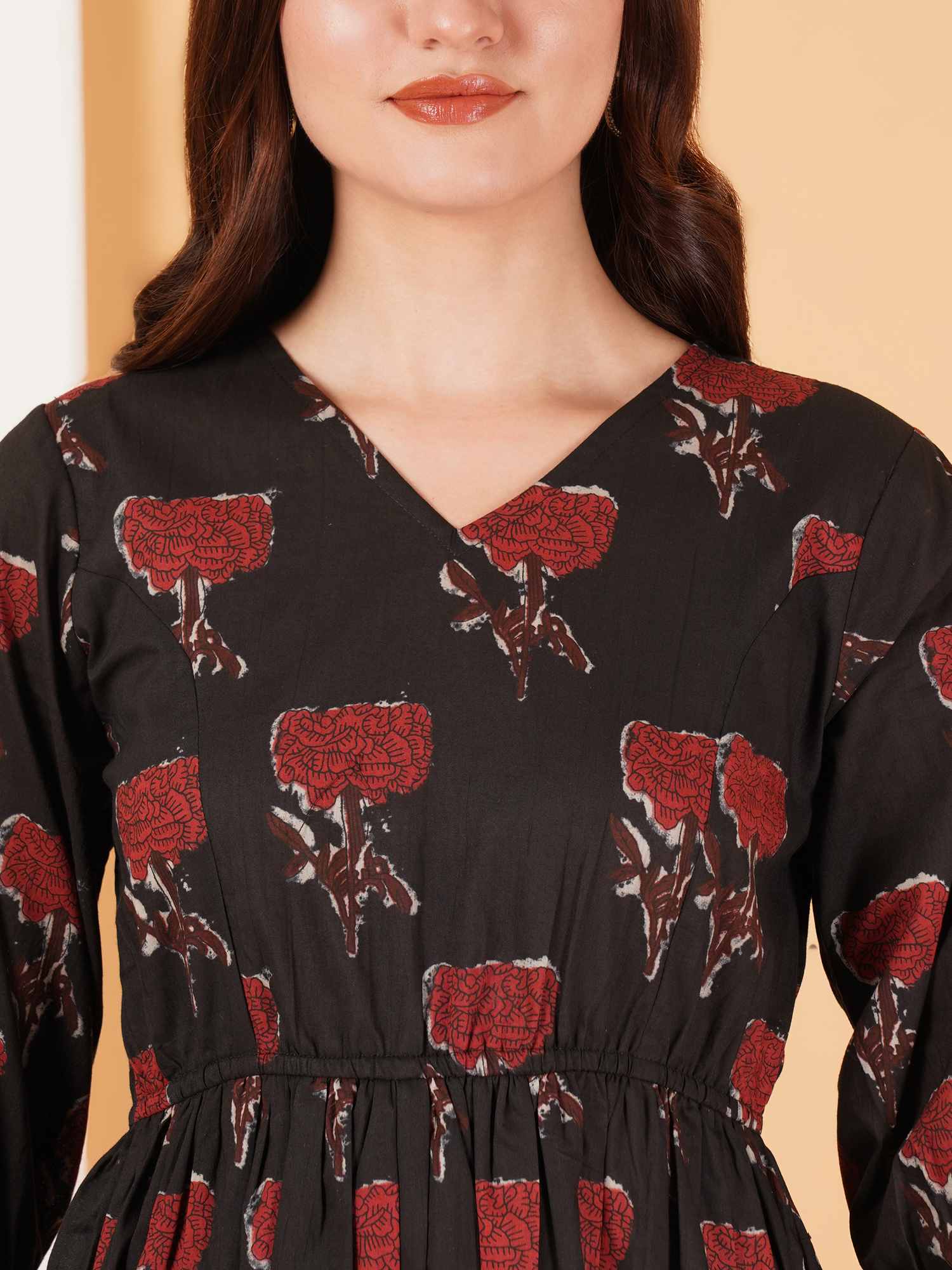 Jaipur Heritage Block Print Cotton Dress For Women