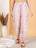 Pink Alia Cut Cotton Kurta with Pant Set For Women