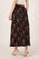 Timeless Black Maroon Rose Print Palazzo for Women