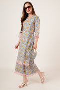 Ensemble Palazzo Kurta en coton Jaipuri Heritage pour femme
