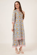 Ensemble Palazzo Kurta en coton Jaipuri Heritage pour femme