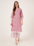 Tenue Kurta Palazzo en coton inspirée de Jaipur pour femme