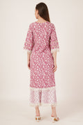 Tenue Kurta Palazzo en coton inspirée de Jaipur pour femme