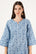Kurti décontracté en coton imprimé Doodle pour femmes