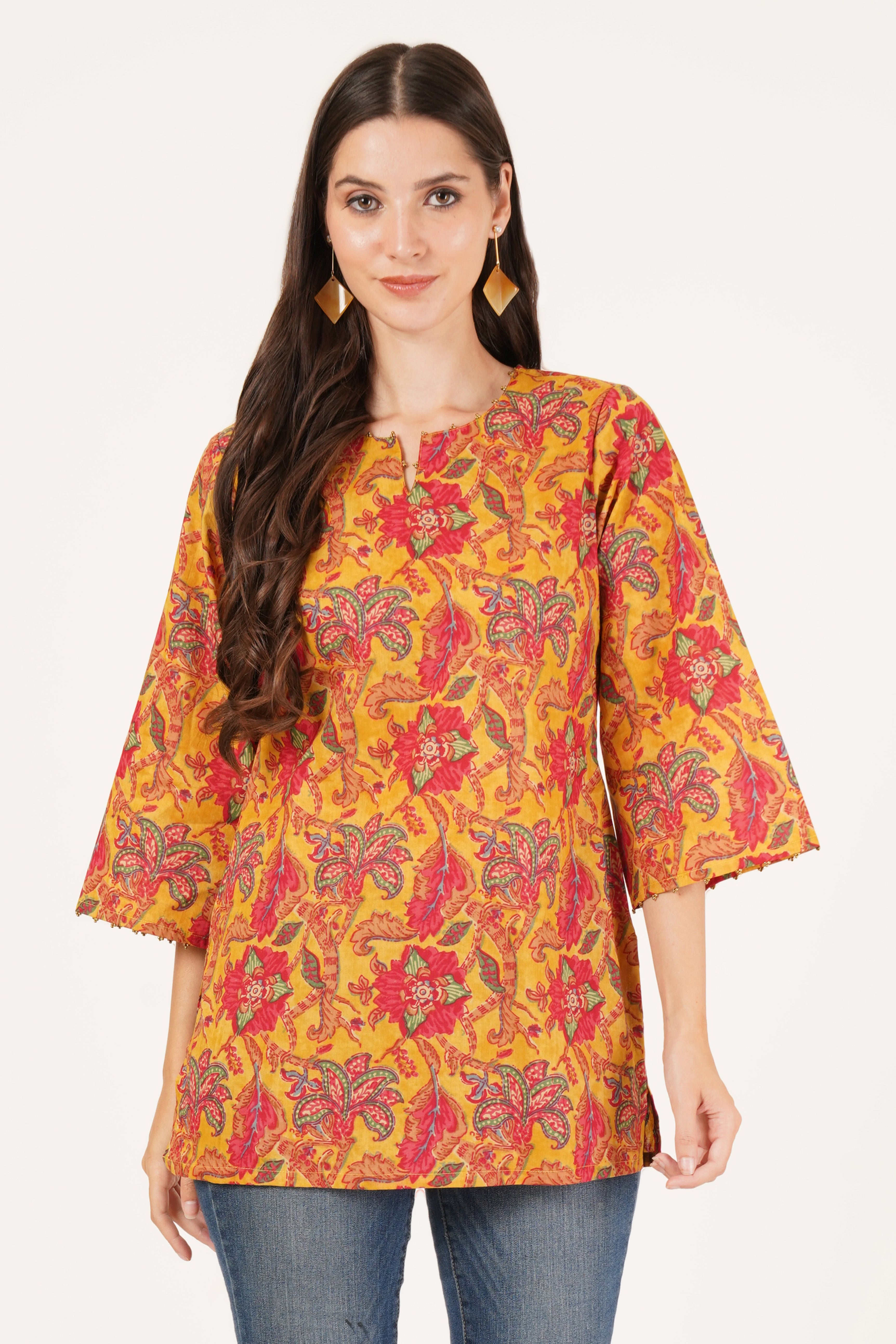 Stylish Summer Floral Kurti for Everyday Wear